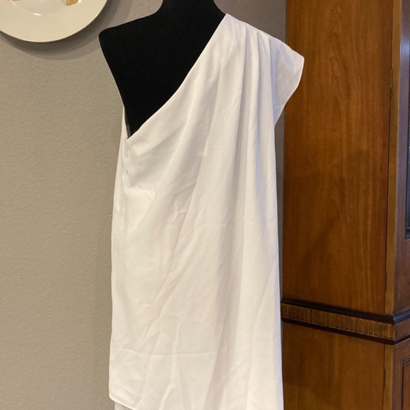 Alice + Olivia NWT Off White Off Shoulder Dress Size 12 - Picture 3 of 5